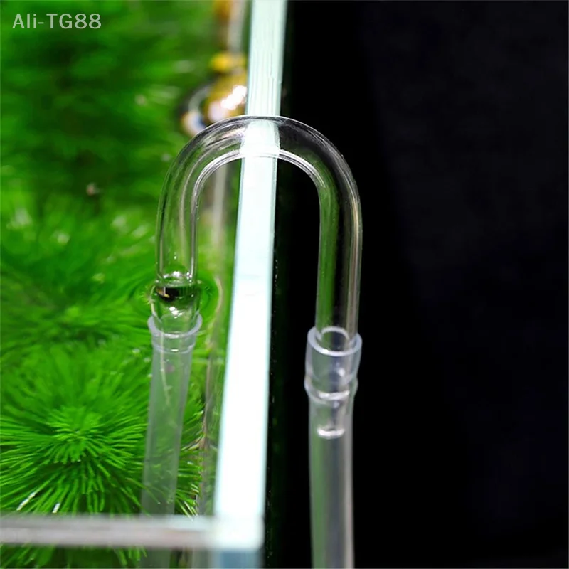 1 قطعة الزجاج الشفاف حوض السمك U على شكل أنابيب الهواء خزان الأسماك Co2 الأكسجين أنبوب تحقق صمام ل Co2 الناشر مضخة هواء الملحقات