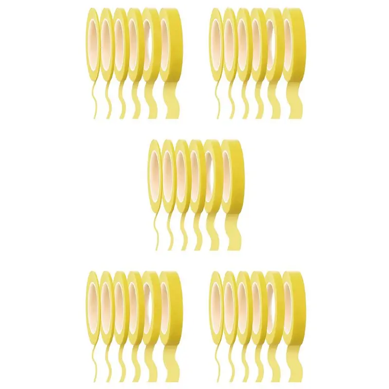 AB13-30 Rolls Fine Line Tape 1/16,7/10,1/8,1/4,1/2,3/4 Inch X 55Yard, Fineline Masking Tape, Painters Automotive Masking Tape