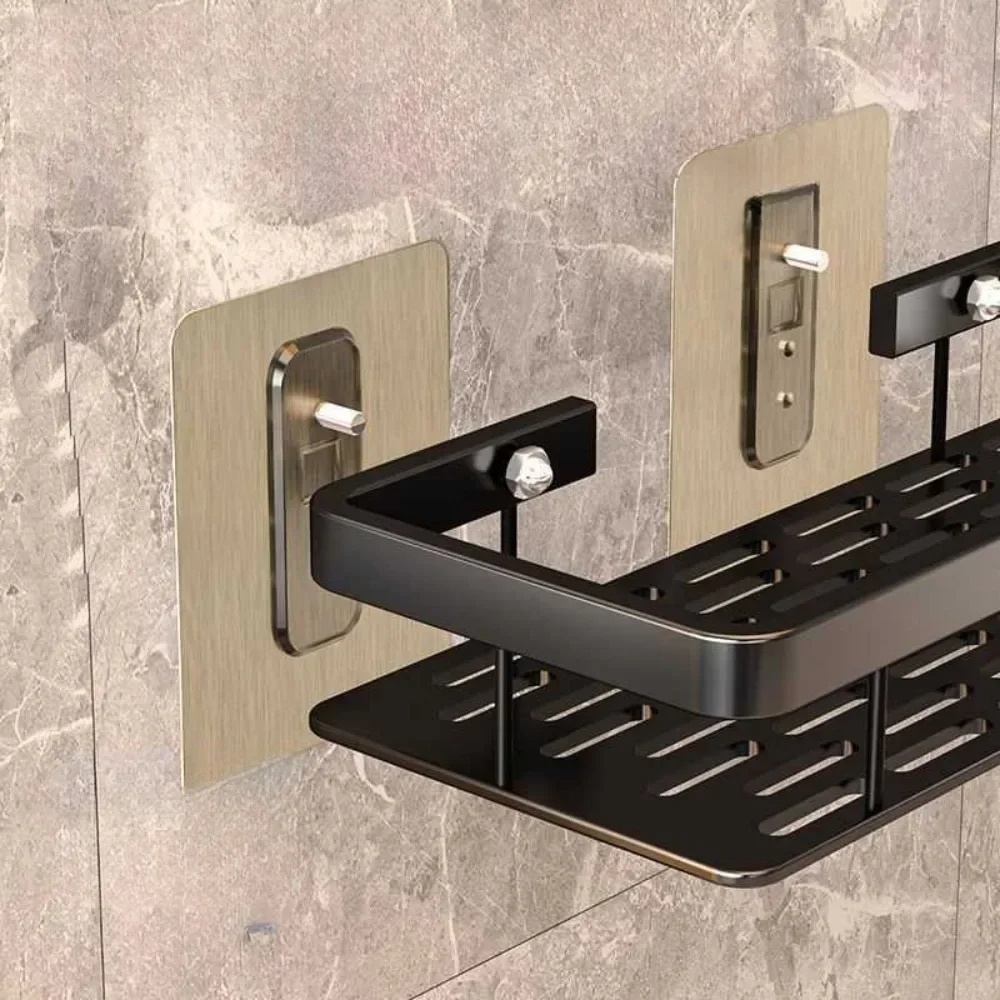 Shelves Drill - Free Storage Shelf: Effortless Installation Perfect for Adding Extra Storage in Bathroom Kitchen or Bedroom! image 5