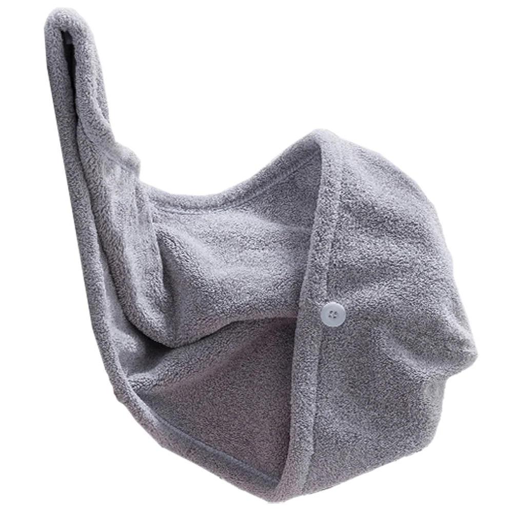 

Absorbent Cap Fast Drying Hair Wrap Coral Fleece Hair Drying Towel Reusable Shower Hat for Women Home and Travel