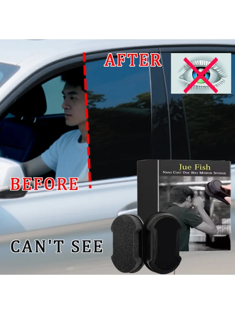 Anti Peeping Glass Cleaning Sponge Isolate Glass From Light Dedicated for Privacy Protection in Cars & Home Effective Anti-theft