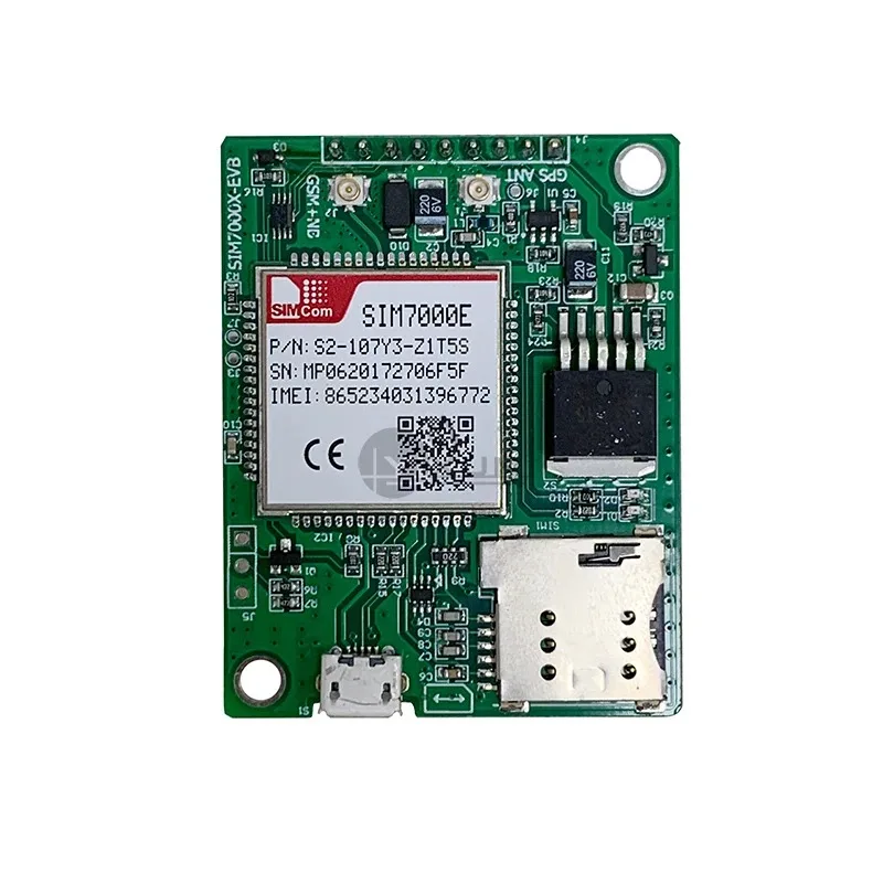 SIMCOM SIM7000E Development Board With SIM Card Slot TTL UART GPS Receiver Core Board LTE CAT M1 NBIoT Module Quad-Band 900/1800