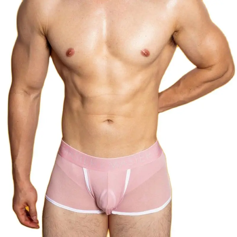 Underwear Sexy Man Panties Boxers Man Silk Comfortable Men Underpants Solid Quick Dry Briefs Hot Underwear Men Cueca