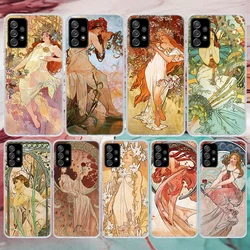 Alfons Mucha Primavera Cassa Del Telefono Morbida Per Samsung Galaxy A51 A50 A71 A70 A10 A20E A30 A40 A41 A31 A21S A11 A6 A7 A8 A9 Più 201