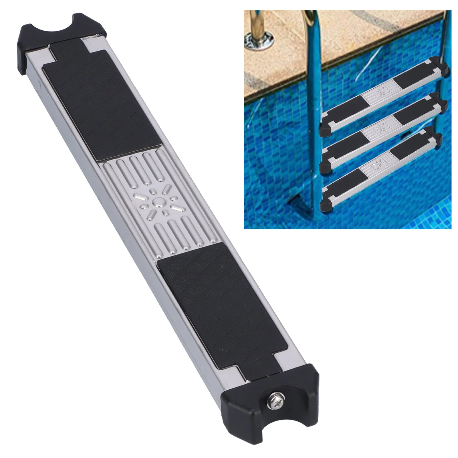 Swimming Pool Ladders Pedal AntiSlip Stainless Steel Ladders Step Replacement Pedal Accessory