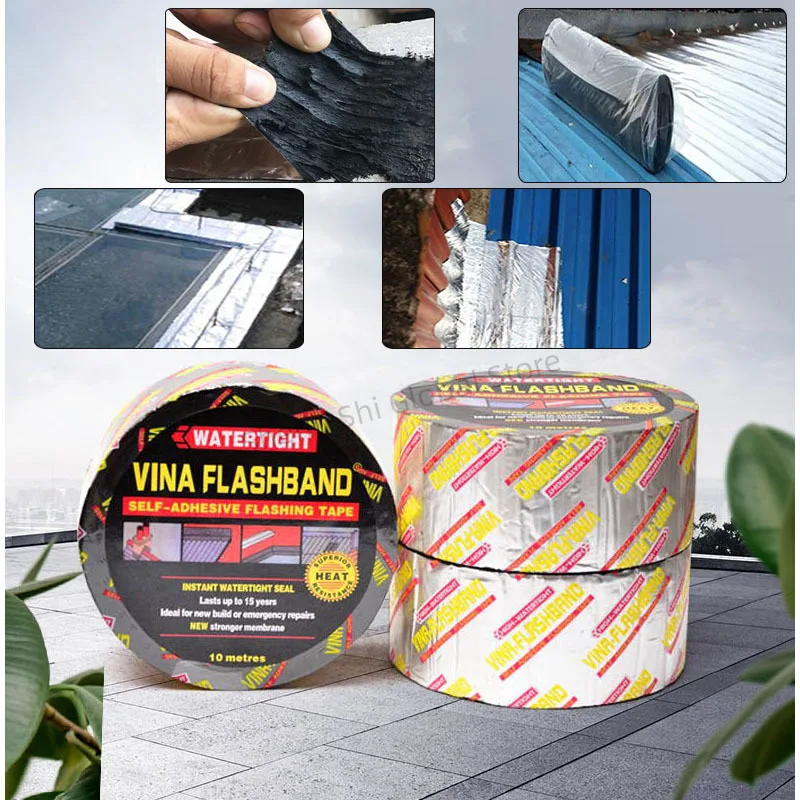 

Super Strong asphalt self-adhesive tape waterproof crack sealing aluminum foil leak patch color steel tile roof roof butyl tape