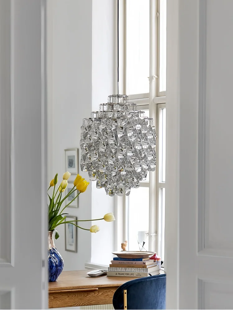 Bauhaus Spiral Waterfall Pendant Lights Danish Design Luxury Luster Living Room Chandelier Bedroom Loft Hanging Light Fixture