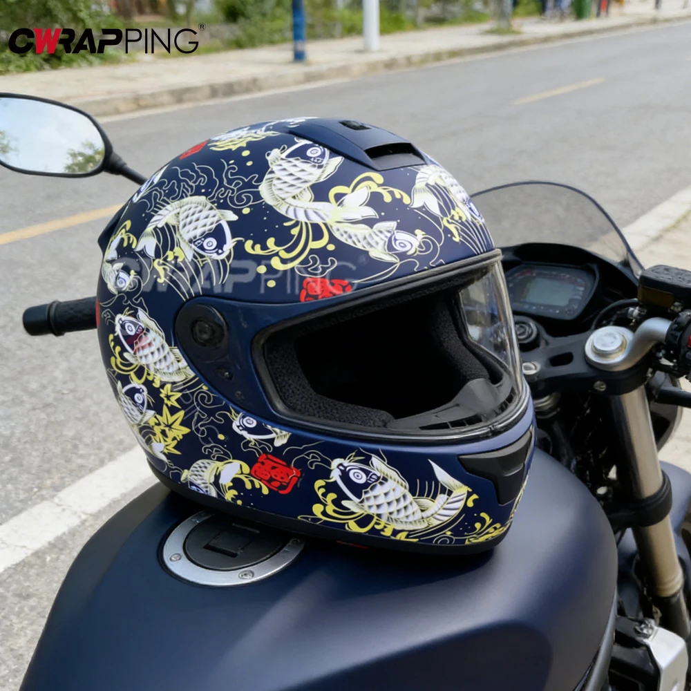 Vinil Automotivo Camuflado para Envelopamento de Carros e Motocicletas, Filme Autoadesivo para Capacetes de Motocicleta, Película de Pintura Impermeáv