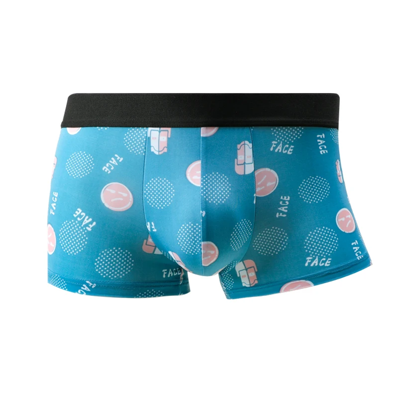 Men's underwear boxer shorts ice silk ultra-thin summer breathable personality trend SAO summer boxers