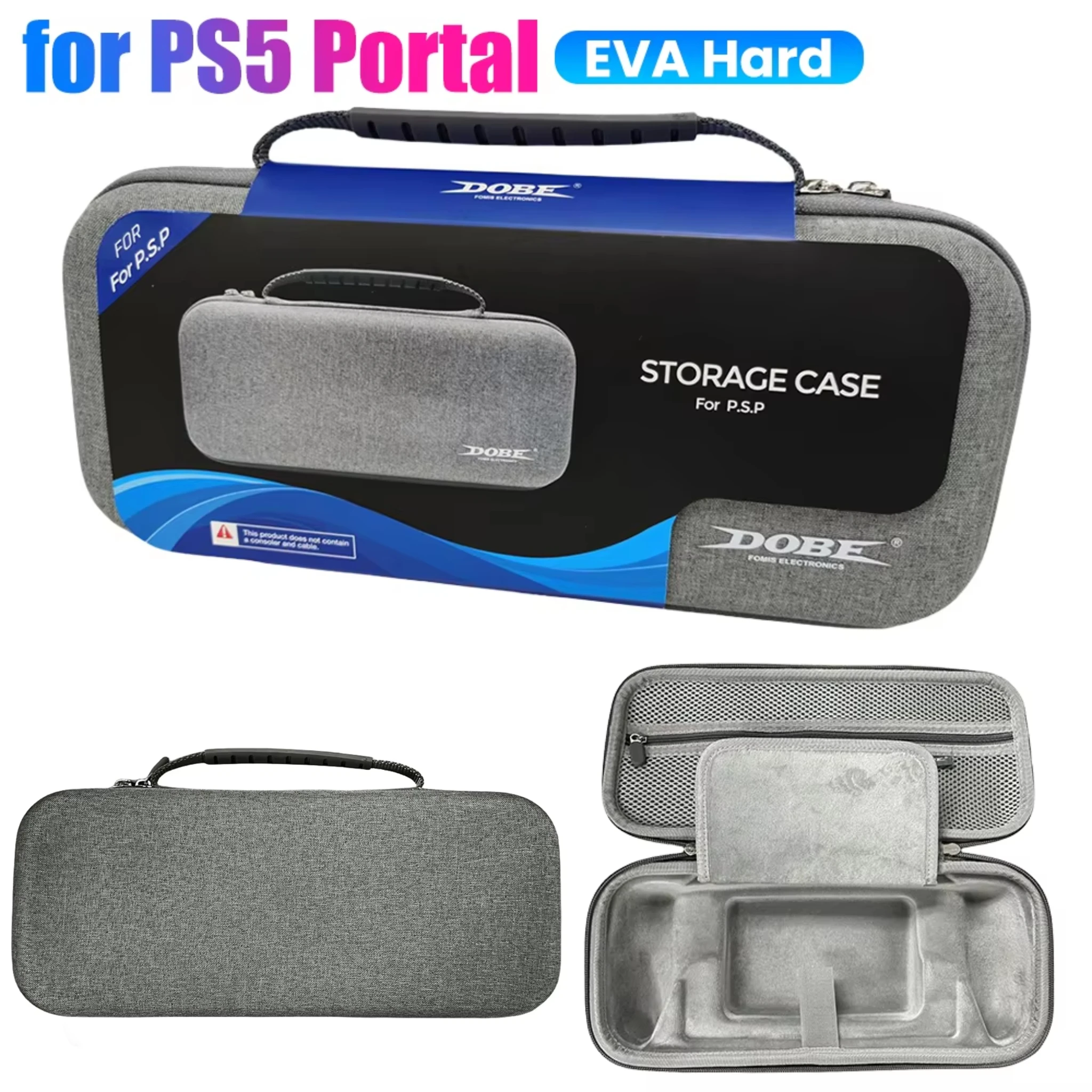 EVA Bag for PS5 Portal Travel Carrying Case Bag Protective Storage Bag for PS Portal for Sony PS5 PlayStation5 Portal Accessory
