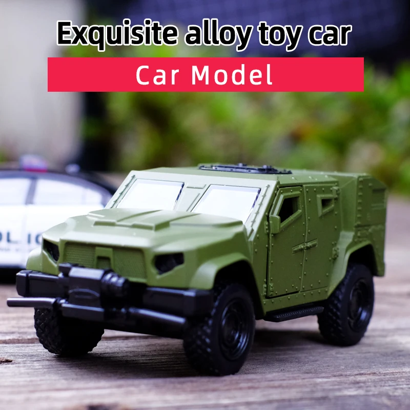 

RMZ JLTV Light Armored Vehicle Alloy Diecast Car Model Toy With Pull Back For Children Gifts Toy Collection