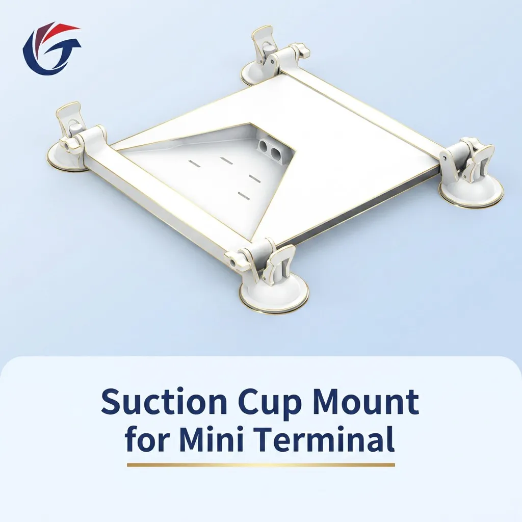 New Dual Suction Cup Mount Starlink Mini TPU Adhesive Gel Car Window Holder Adjustable Clamp Arms Rear Sunroof Bracket No Tools