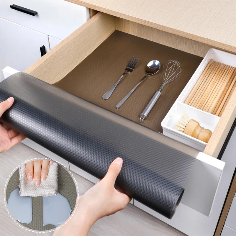 Reusable Shelf Liners Dustproof Pads EVA Cabinet Mat Dustproof and Non-slip Drawer Mat Waterproof Moisture-proof Drawer Mats