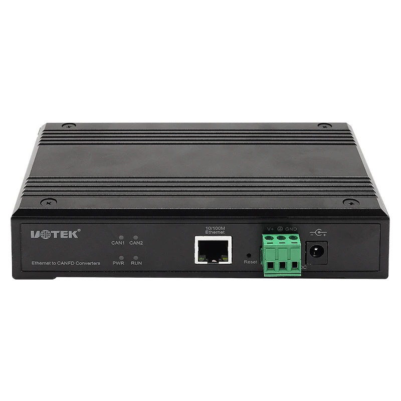 UOTEK 10M/100M Ethernet to 2 Ports CANFD Protocol Converter Canbus Adapter CAN2.0 Connector High Quality UT-6502-FD