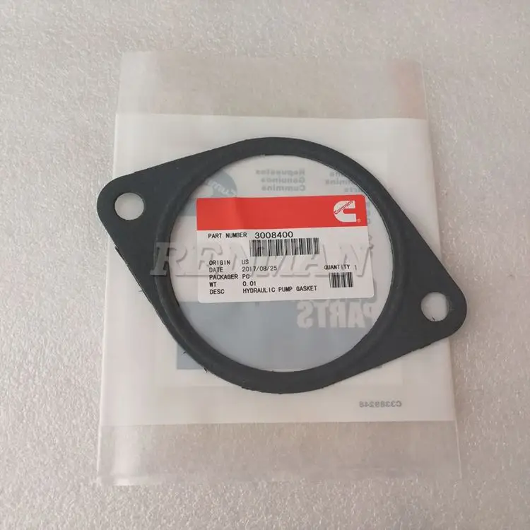 

20Pcs CUMMINS diesel engine gasket 3008400 construction machinery engine parts oil pump gasket