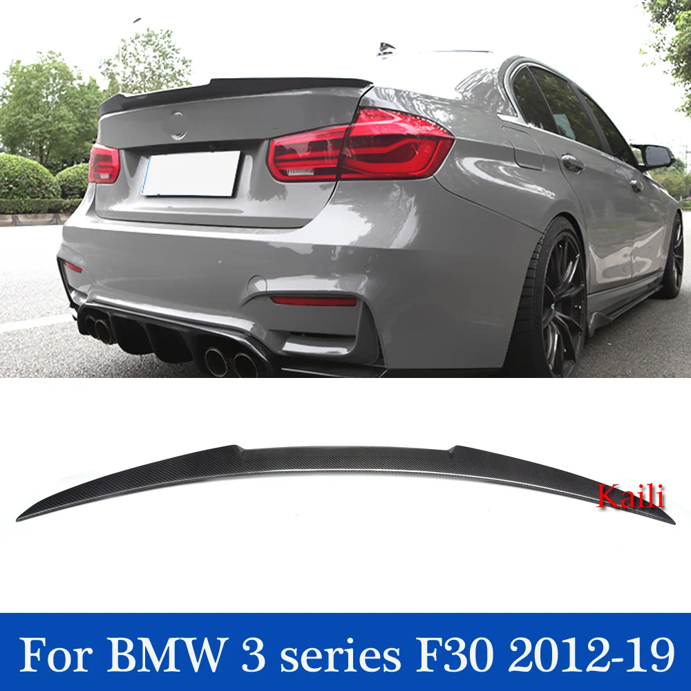 

3K Real Carbon Fiber Rear Car Spoiler For BMW 3 Series F30 2012-2019 Back Wing Car Styling