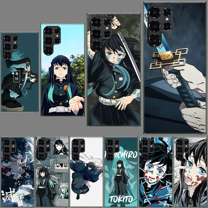 Muichiro Tokito Demon Slayer Clear Case for Samsung Galaxy S24 S22 Ultra S23 S21 S20 FE Capa Phone Cover S10 S9 S8 Plus S10E She