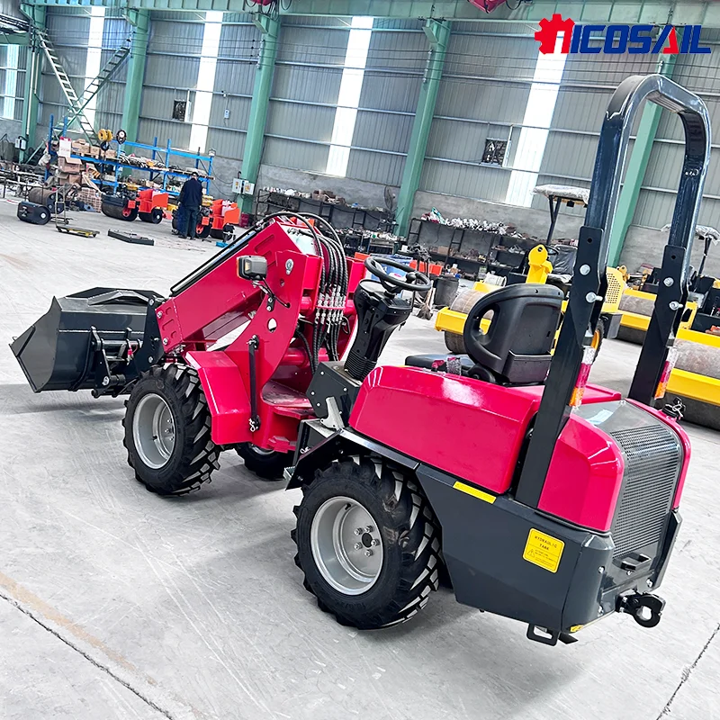 迅速発送 中国製多関節式フロントエンド伸縮ホイールローダー 2.9トン ロングアームホイールローダー 販売中