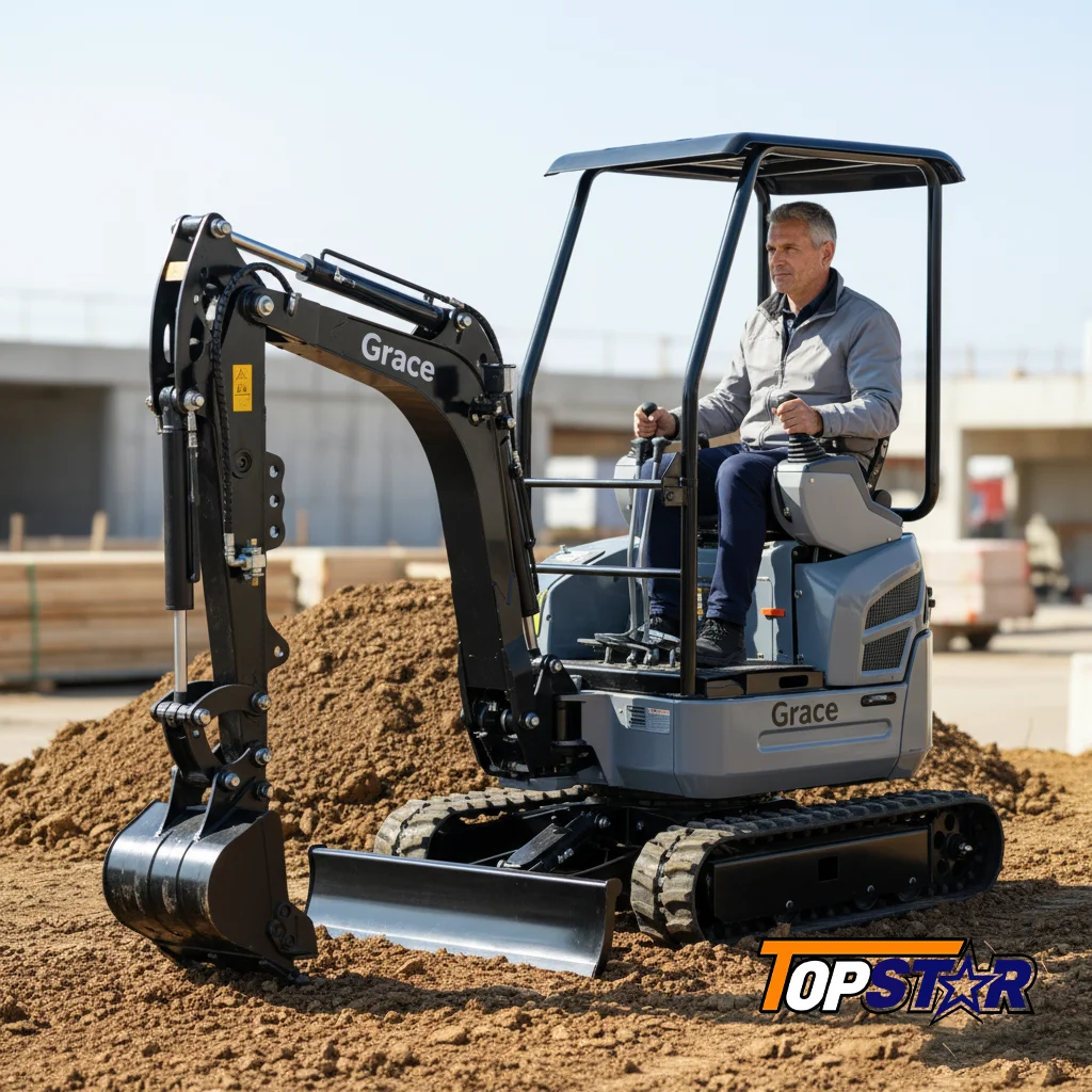 

Best Seller 0.8 Ton Micro Hydraulic Excavator Compact Crawler Digger for Small-Scale Projects