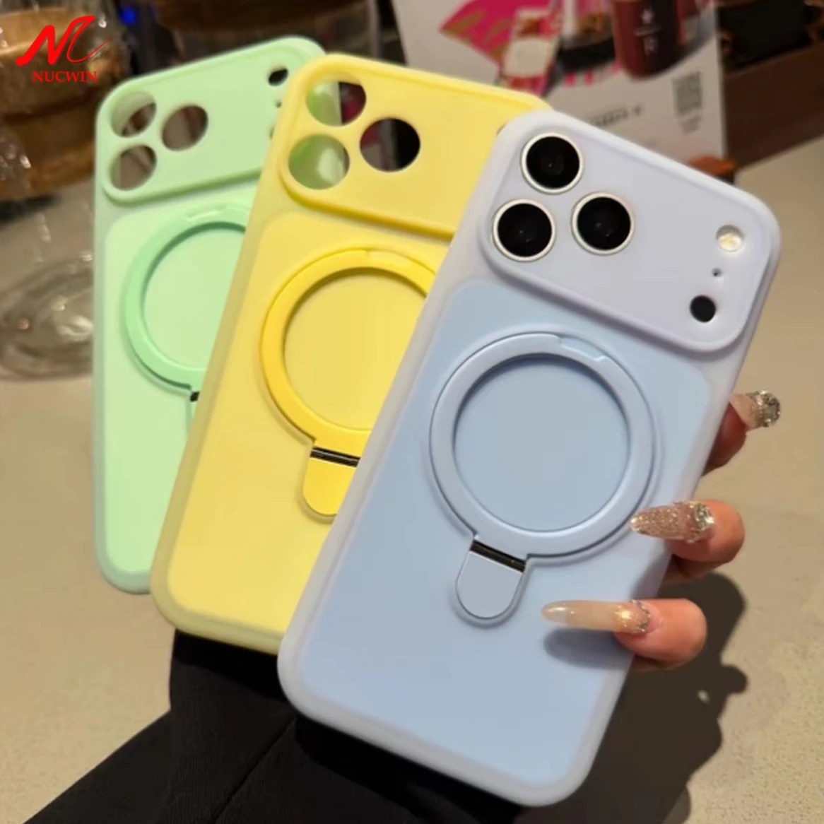 Sommerfrische Jelly-Farben für MagSafe Magnetische Halterung Handyhülle für iPhone 17 16 15 Pro Max Flüssigsilikon-Cover