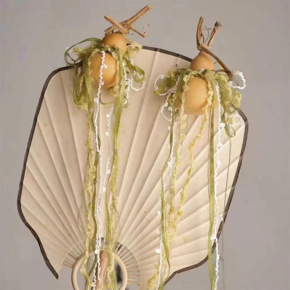 القرع الطراز القديم Hanfu دبوس الشعر التدرج الملونة حبل شرابة البوهيمي العرقية خشنة الرياح خرافة كليب #3