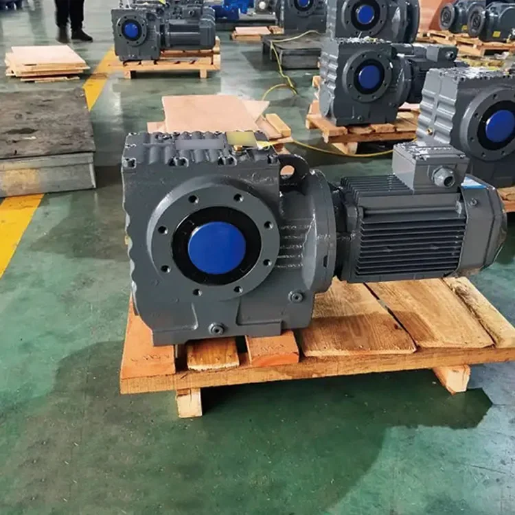 High Quality OEM custom s series SA47 helical worm high speed gearbox gear motor reducer for winch