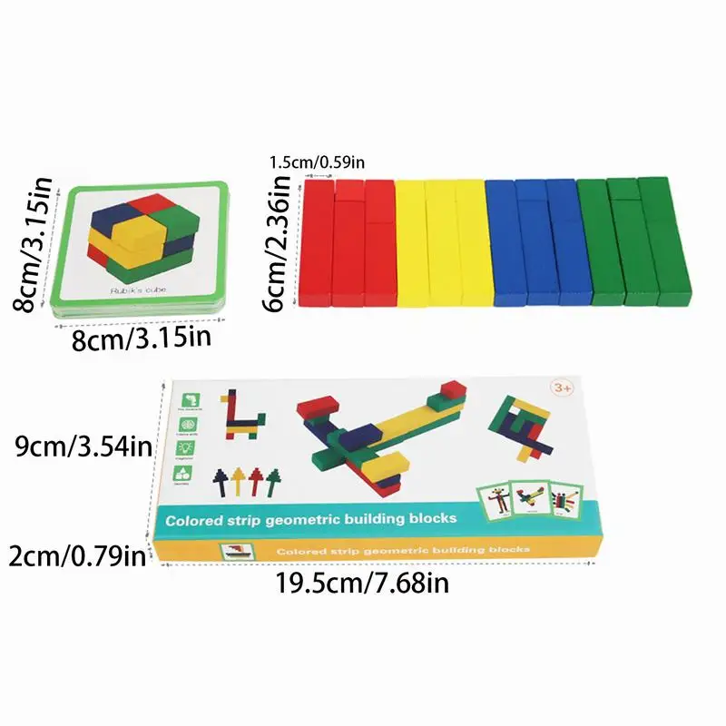 Forma de madeira quebra-cabeça padrão blocos forma geométrica quebra-cabeça com cartões educação pré-escolar atividade desenvolvimento brinquedos para crianças idades