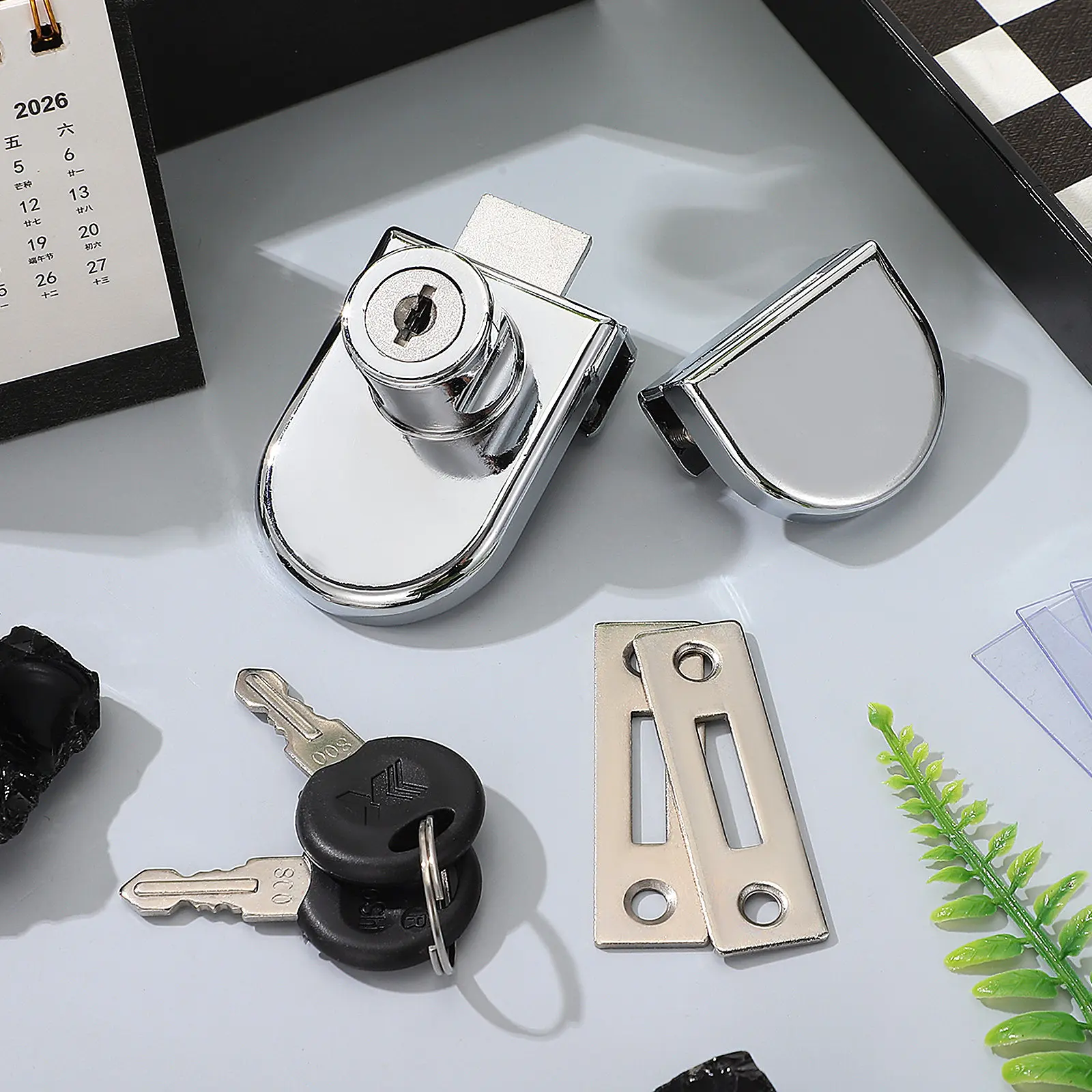 

Замок для витринной шкафчики из коррозионностойкого стекла, 1 шт., мебельный замок-защелка для демонстрационных витрин, офисов, бытовой техники, телефонных будок