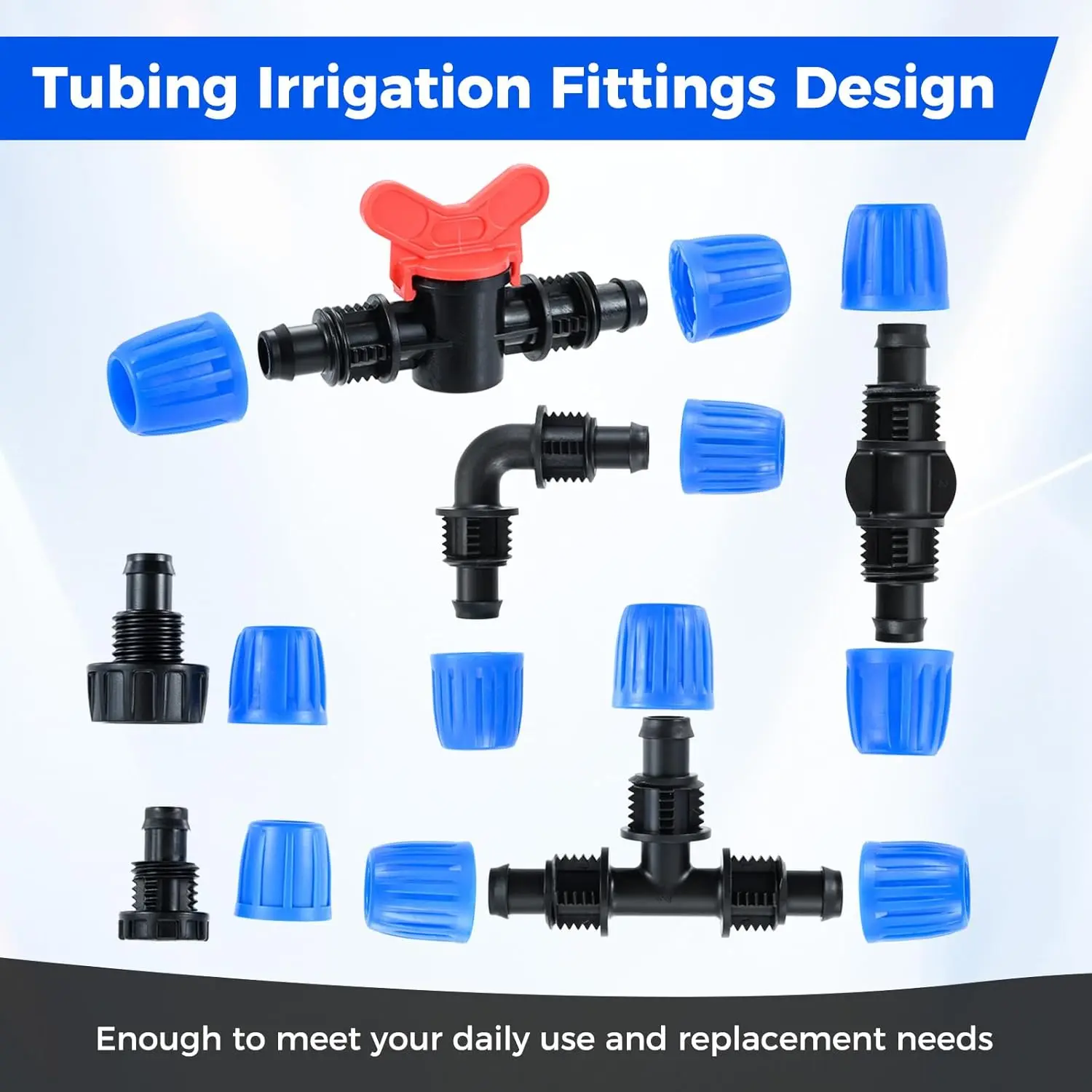 24pcs/set Drip Irrigation Fittings 1/2
