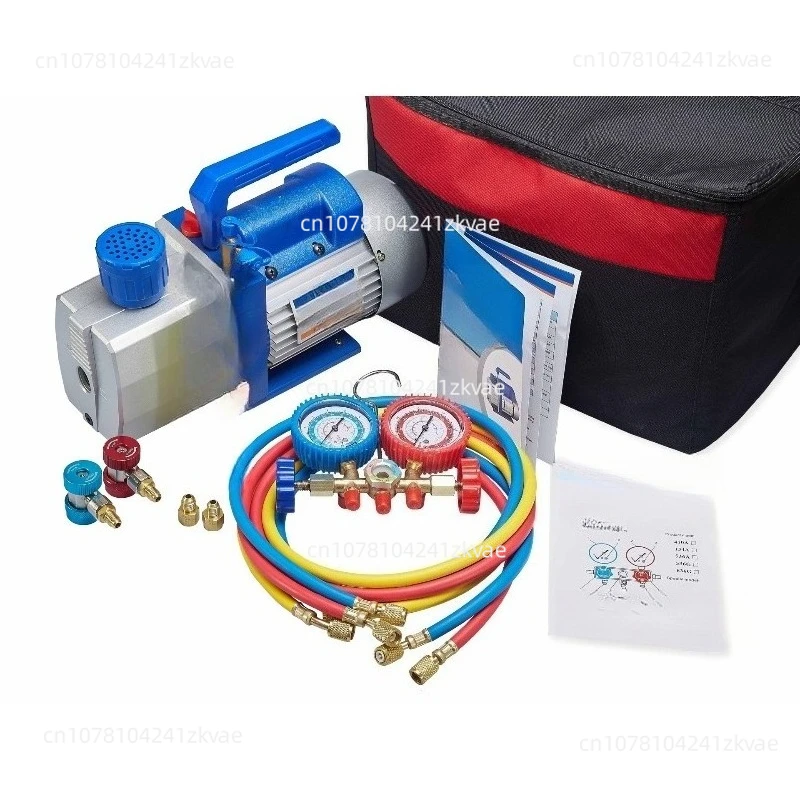 3CFM Vacuum Pump Vacuum Pump R410A Double Table Valve Group Combination Set/maintenance Tool Fluoride Table