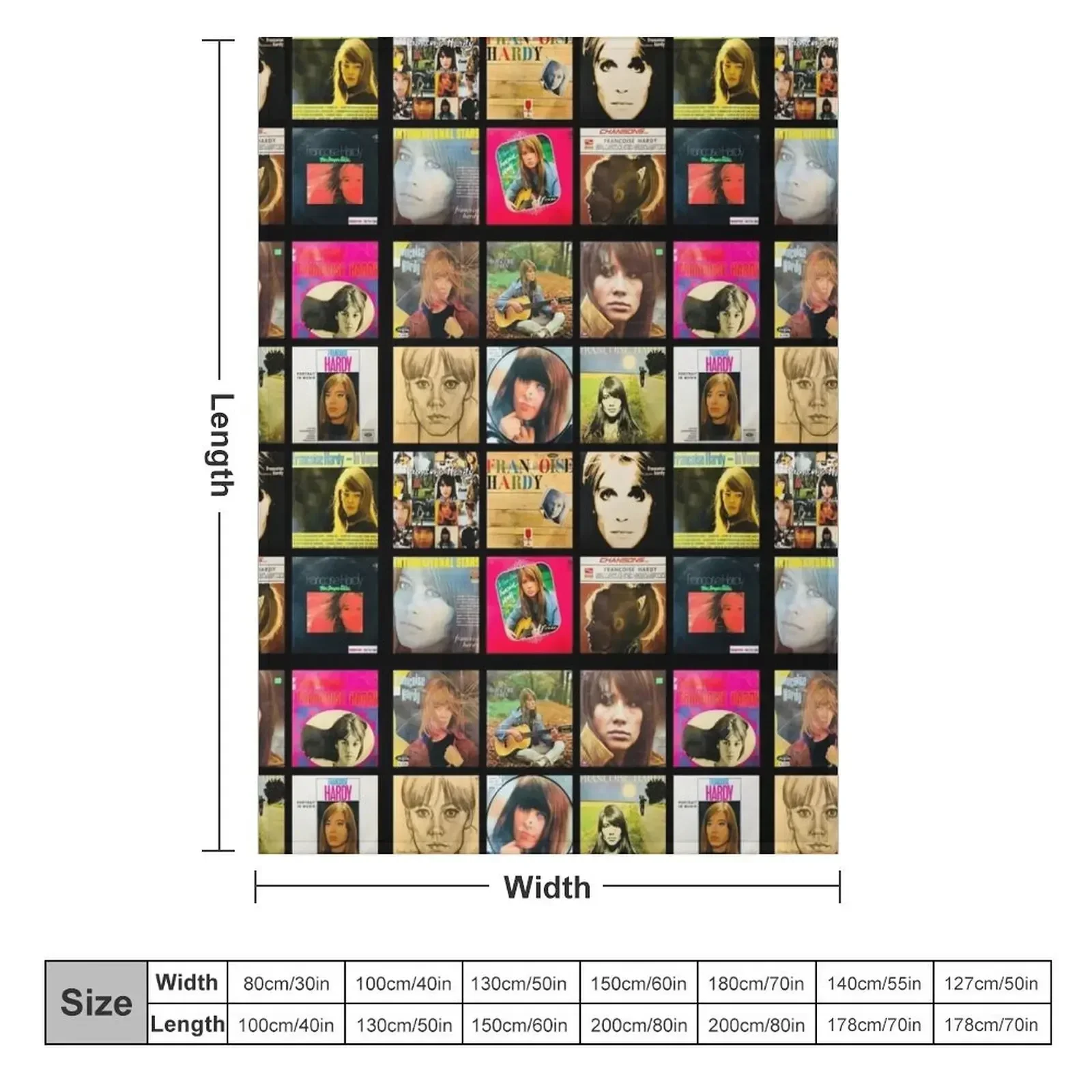Fran?oise Hardy - Albums Throw Blanket Sleeping Bag decorative cosplay anime christmas decoration For Baby Softest Blankets