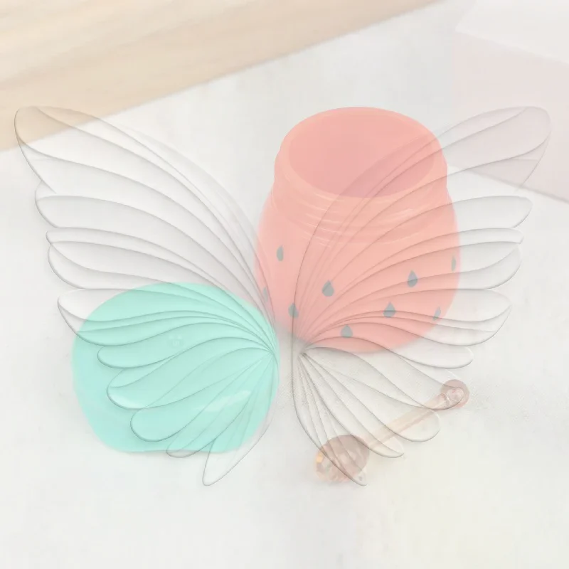 Empty Watermelon Lip Balm Storage Jar 1Pcs Cute Portable Container with Mini Honey Stick for DIY Lip Care Products