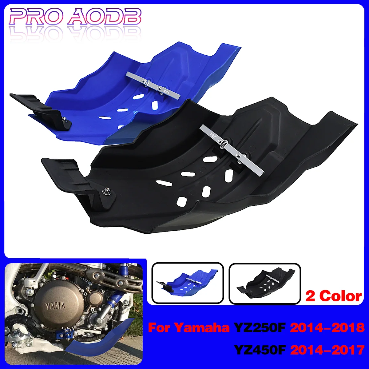 For Yamaha YZ 250F 450F YZF 250 450 2014 2015 2016 2017 Motorcycle Engine Frame Protector Cover Guard Skid Plate Universal Parts