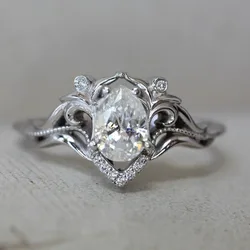 European and American Ins style personalized simple zircon ring, fashionable women's ring