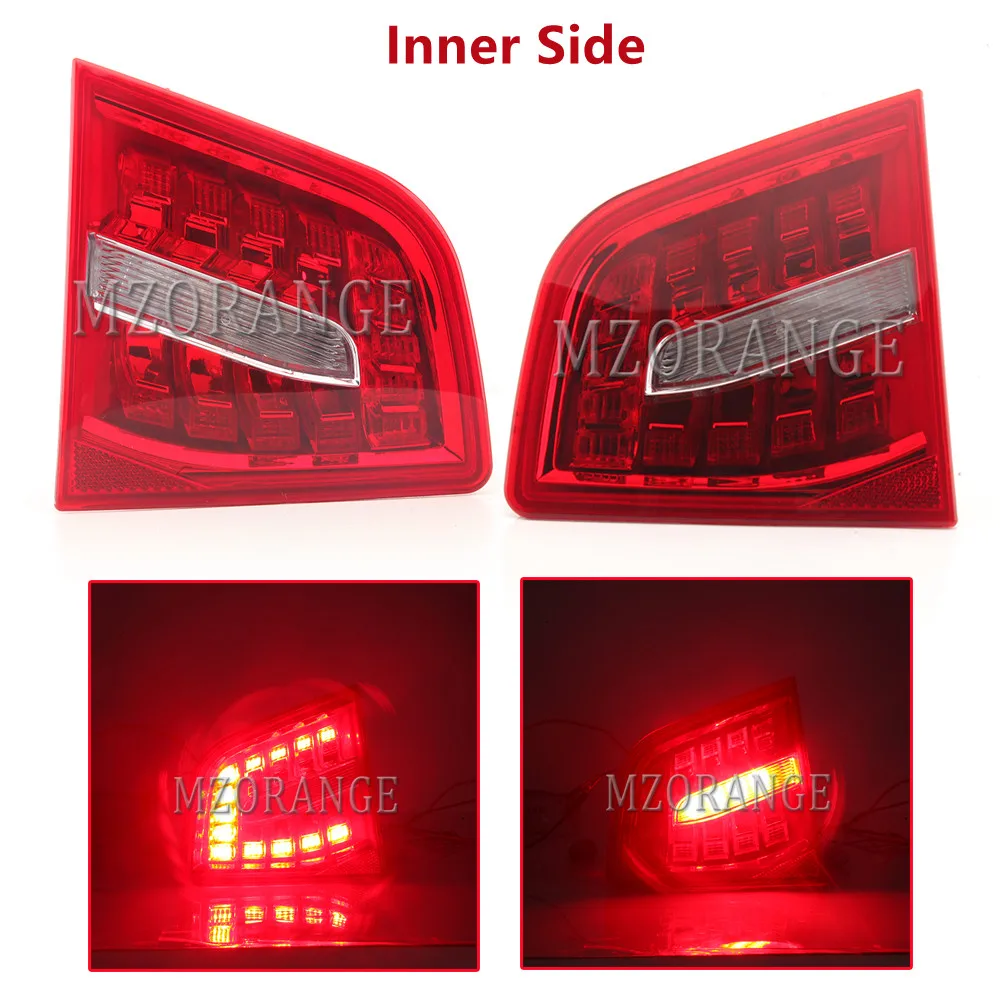 مصباح ليد خلفي لأودي A6 C6 S6 كواترو RS6 صالون سيدان 2009 2010 2011 أضواء خلفية مع توقف مصباح مكبح بدوره مصباح إشارة #4