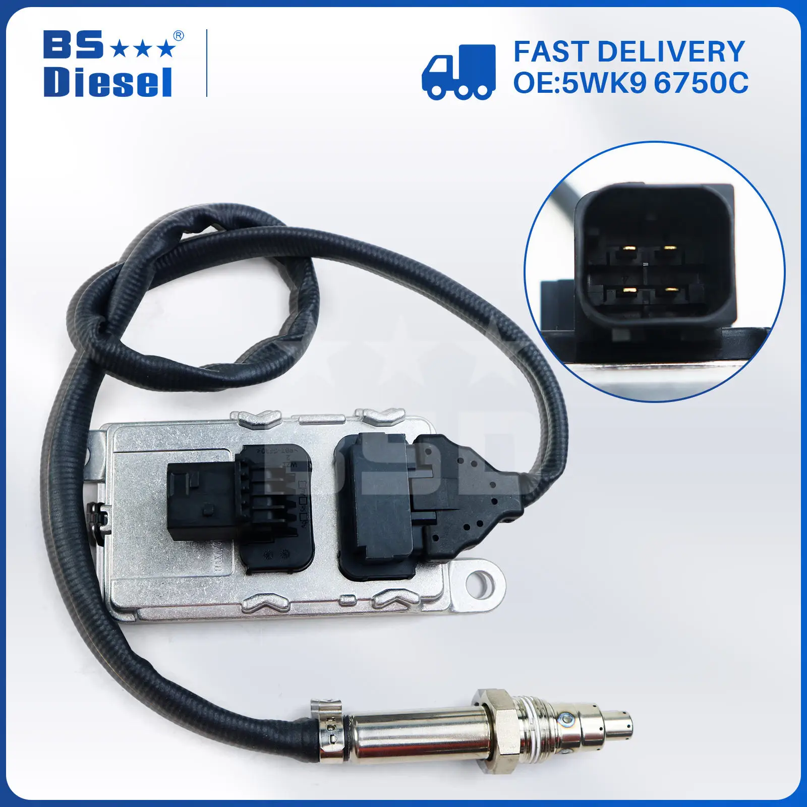 5WK9 6750C New Auto Spare Part Nitrogen Oxygen Sensor 4326864 NOX Sensor 5WK96750C for Cummins DAF Truck