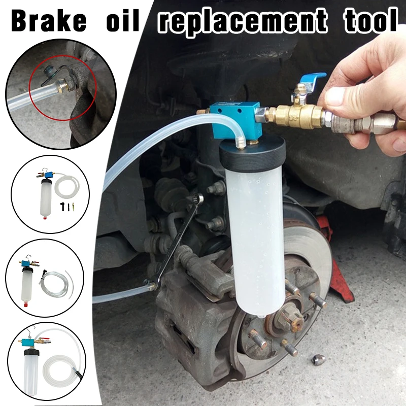 

Car Brake Bleeder Kit with Hand Vacuum Pump - Manual Brake Fluid Bleeding Tool for Automotive Air Removal, Universal Fit