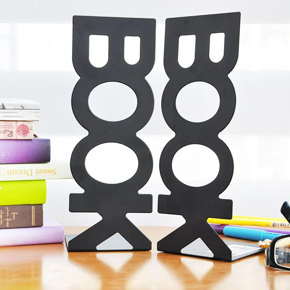 إطار معدني للكتب باللون الأسود 208 مم منظم كتب إبداعي عتيق أدوات مكتبية لغرفة الدراسة والمكتبة والقرطاسية #6