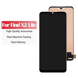 LCD Screen TFT for 6.4 inches OPPO Find X2 Lite CPH2005 LCD Touch Screen Digitizer Assembly with Repair Tool and Glue for k7 lcd