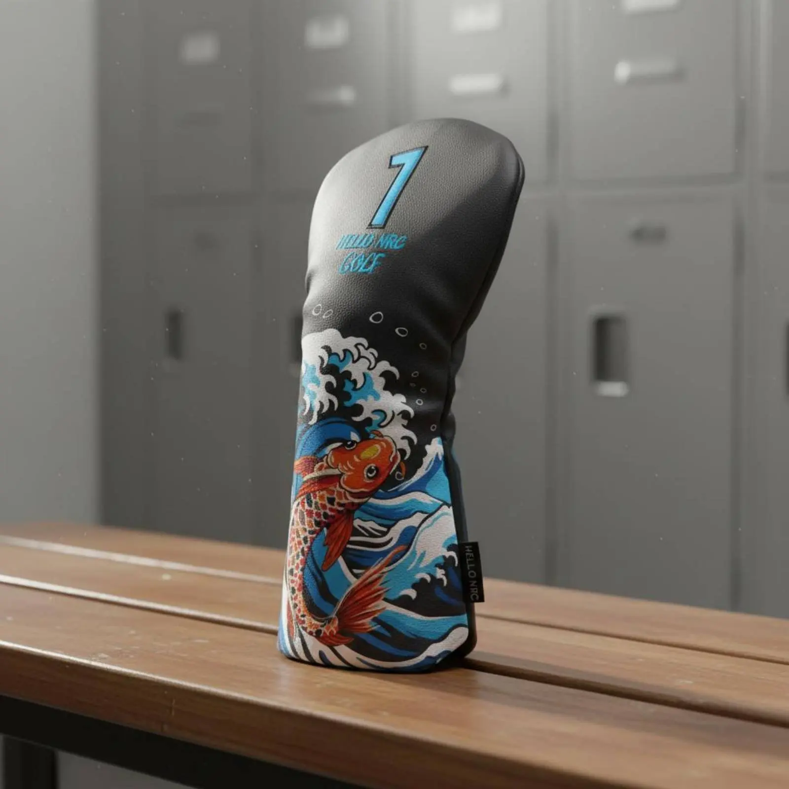 3 Pieces Sporting Club Headcover Set Long-Lasting Driver Wood Headcover Set Driver Course Utility Headcovers Easy On/from