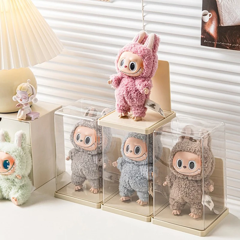 Blind box storage display rack transparent single display stand large size figure plush ornament display box