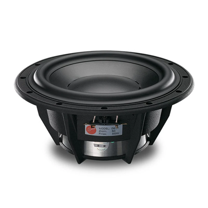 HV-015 D8.8/D8.8+ 8'' Subwoofer Speaker Driver Unit Casting Aluminum Basket PP Cone 8ohm/150W OD=242mm Round(1PCS)