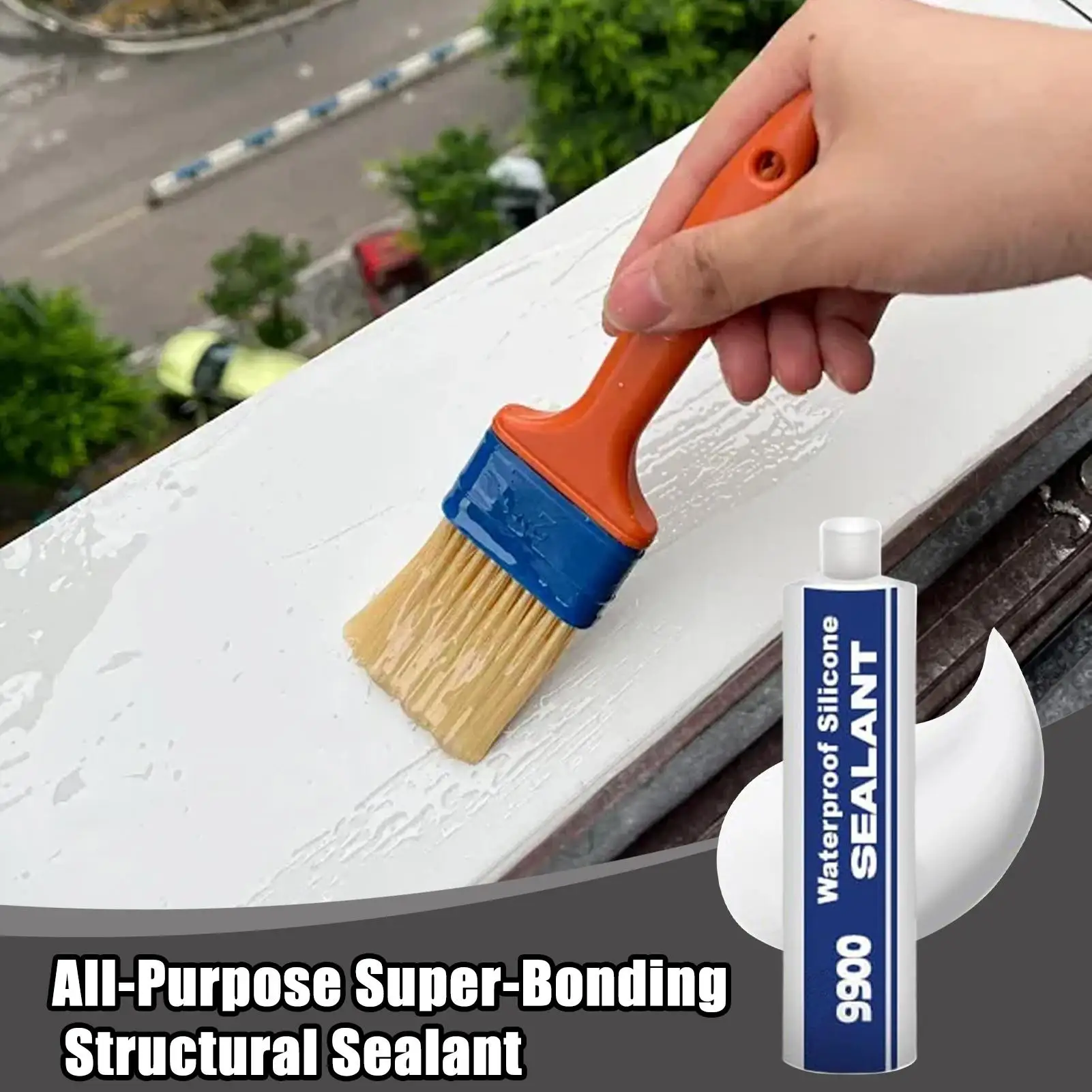 9900 Sealant Waterproof 9900 Bonding Sealant UV-Resistant Adhesive for Driveway Marine Window Industry Roof RV Bathroom Concrete