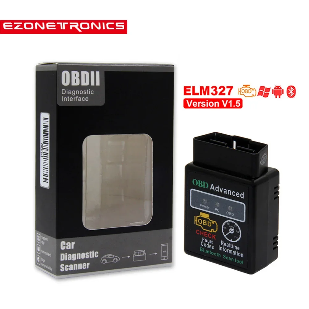 

NEW Mini OBD2 ELM327 Bluetooth V1.5 Car Diagnostic Tool Scanner ELM327 OBDII Adapter Auto Scanner Code Reader For Android Torque