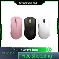 Darmoshark M3S MAX PAW3950 Gaming Mouse Tri-Mode Blutooth 7 Keys 30000DPI 8K E-sports Lightweight Ergonomics Laptop Computer