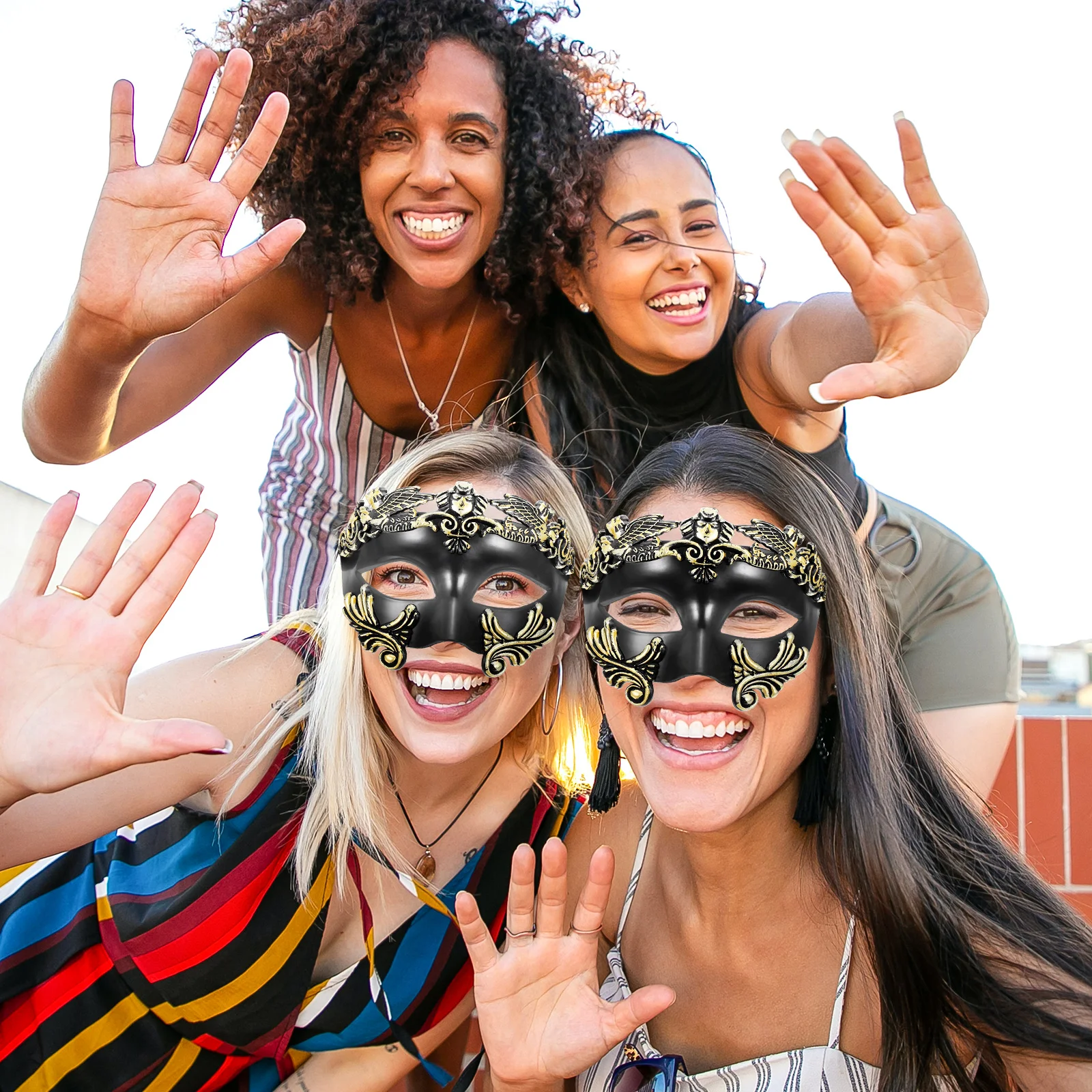 

Half Face Mask Cosplay Outdoor Horror Carnival Party Supplies Halloween Decorative Photo Prop Funny Masks Unique