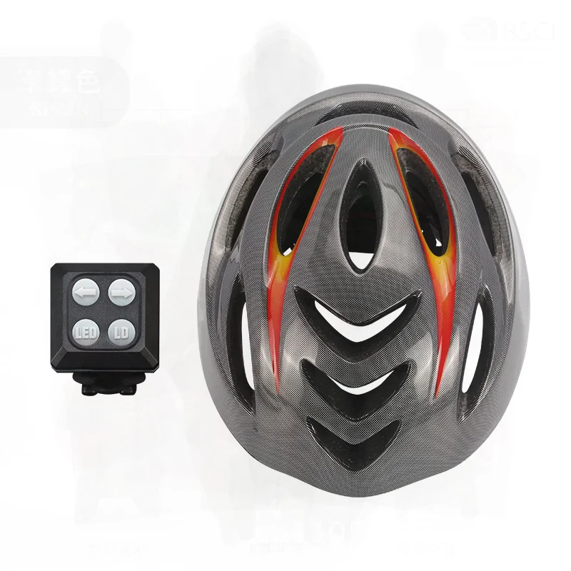 

Smart Steering Electric Scooter & Bicycle Helmet Unisex Black High Density EPS Road/Mountain Bike Riding Helmet with Light One
