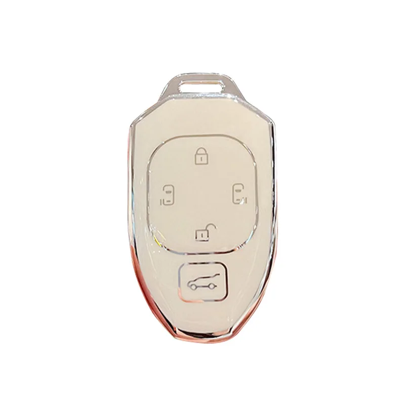 

TPU Key Case Keychain for GAC Trumpchi 2023 Models (GS8, Empow, ES9, Emkoo, M8 Master Edition, E9 MAX) - Protective Key Cover