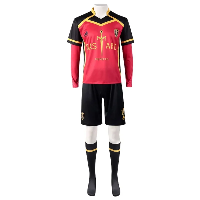 Blue Lock Cosplay Kaiser Ness Isagi Kurona Hiori Cosplay Costume Jersey Bastard Munchen Embroidery Carnival Football Uniform