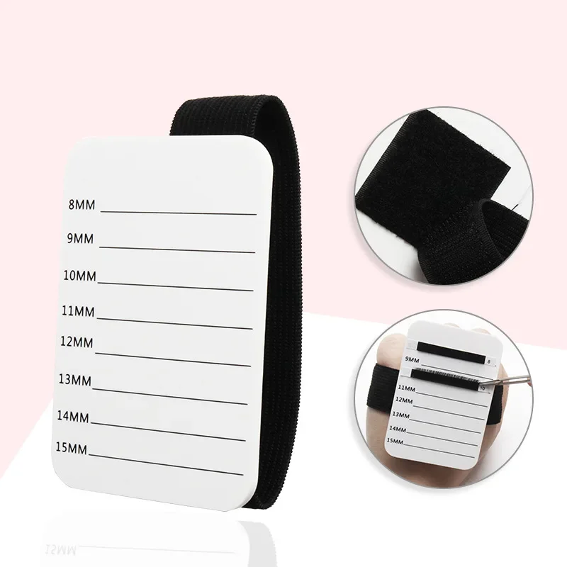 Elastic Straps Band Eyelashes Grafting Acrylic Board Camellia Flowering Volume Eyelash Stand Holder